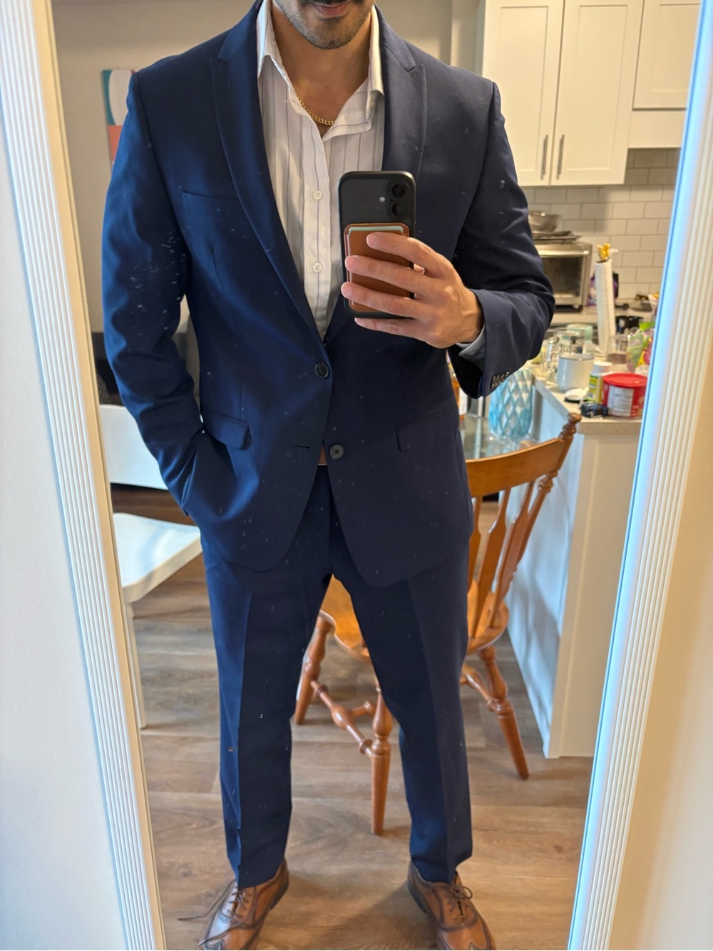 Men's Calvin Klein Navy Two-Piece Suit - Tailored Blazer & Trousers